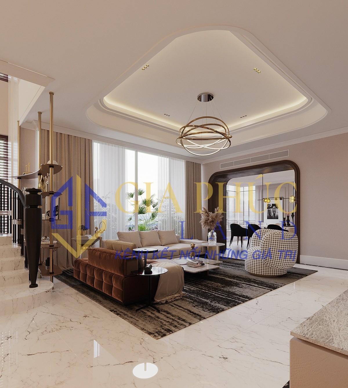 Phong cách sang trọng của penthouse phù hợp với doanh nhânn